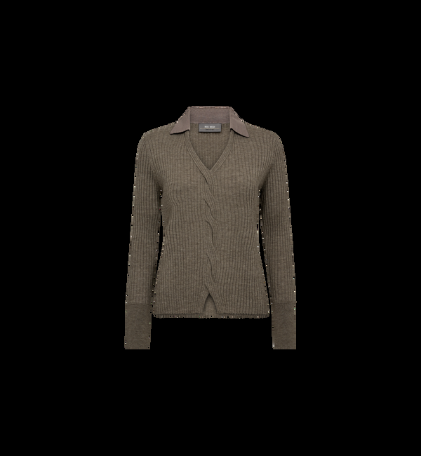 Mos Mosh MMRelena Rib Polo Knit