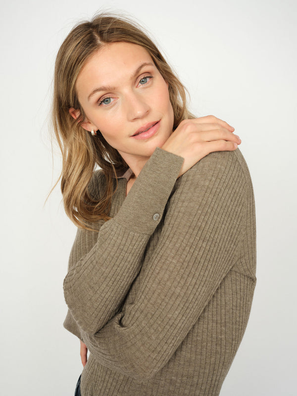 mos mosh MMRelena Rib Polo Knit