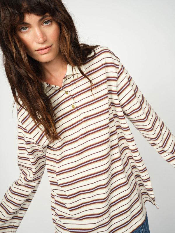 mos mosh MMRossett LS Stripe Polo Tee