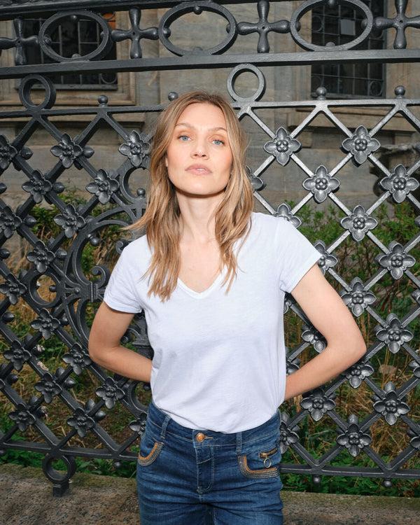 mos mosh MMTulli V-Neck Basic Tee