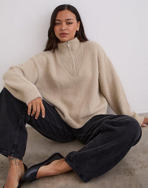 motel rocks Atine Jumper in Oatmeal