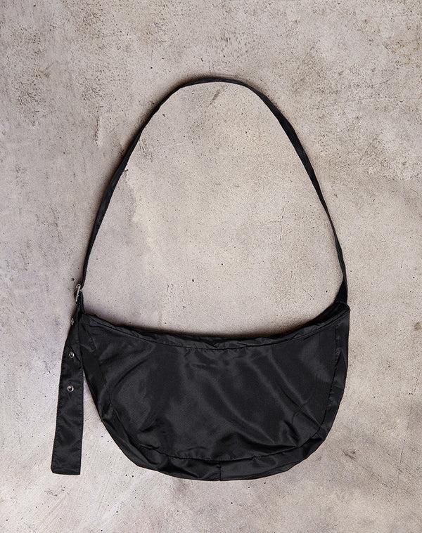 Motel Rocks Boa Sling Bag In Black With Buckle