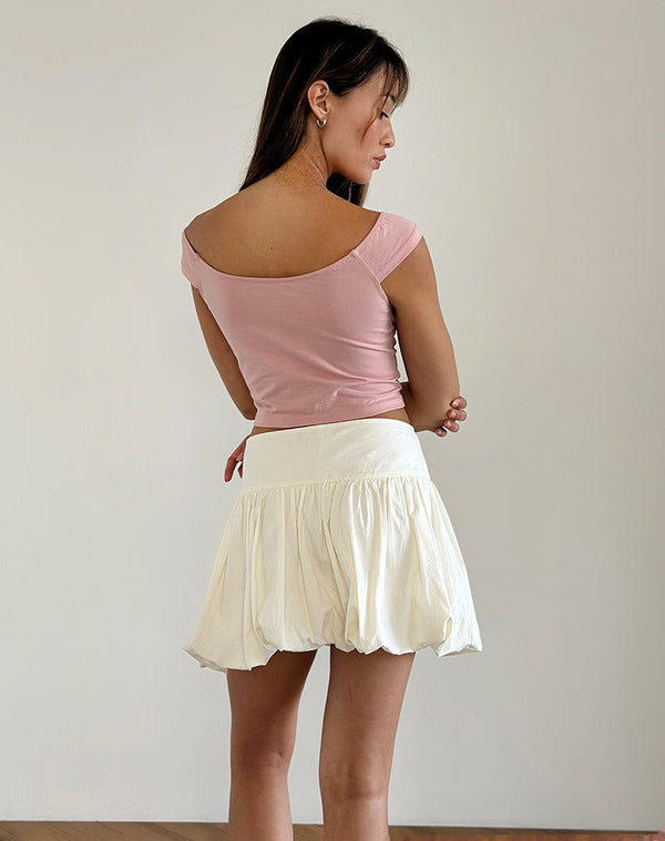 Motel Rocks Cania Corset Top In Pink Lady
