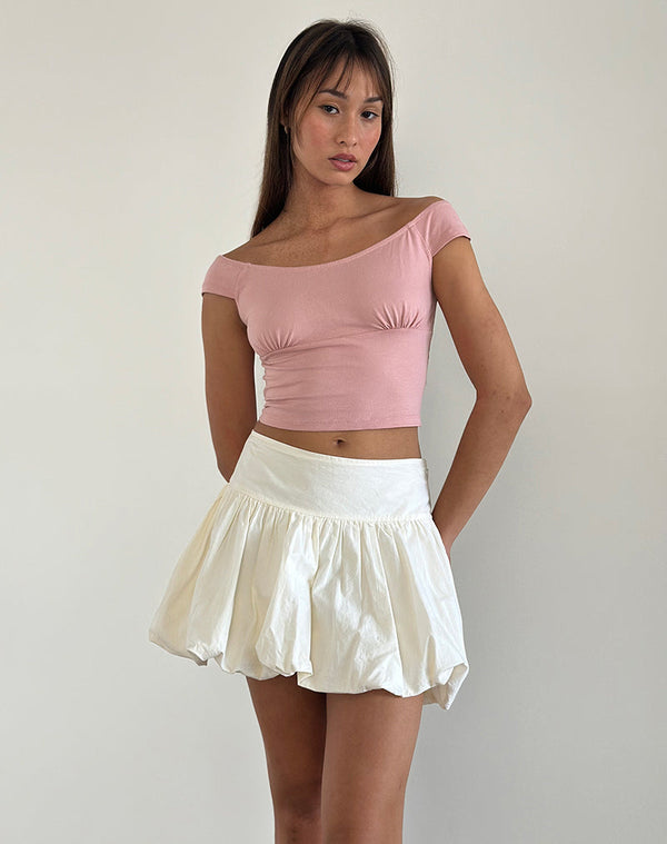 motel rocks Cania Corset Top in Pink Lady
