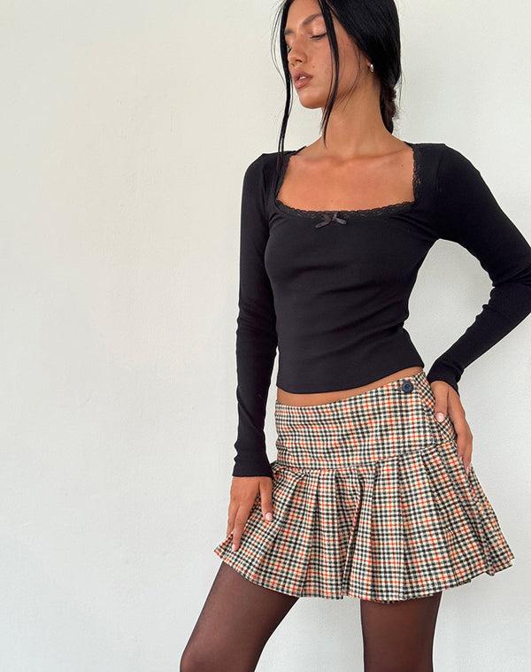 motel rocks Casini Mini Skirt in Country Check