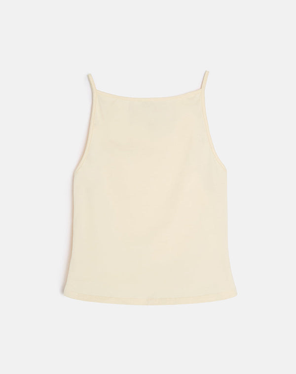 Motel Rocks Dudley Vest Top In Buttermilk