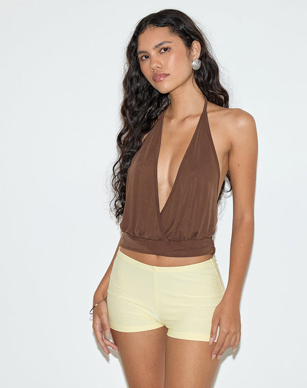 motel rocks Eunia Shorts in Lemon