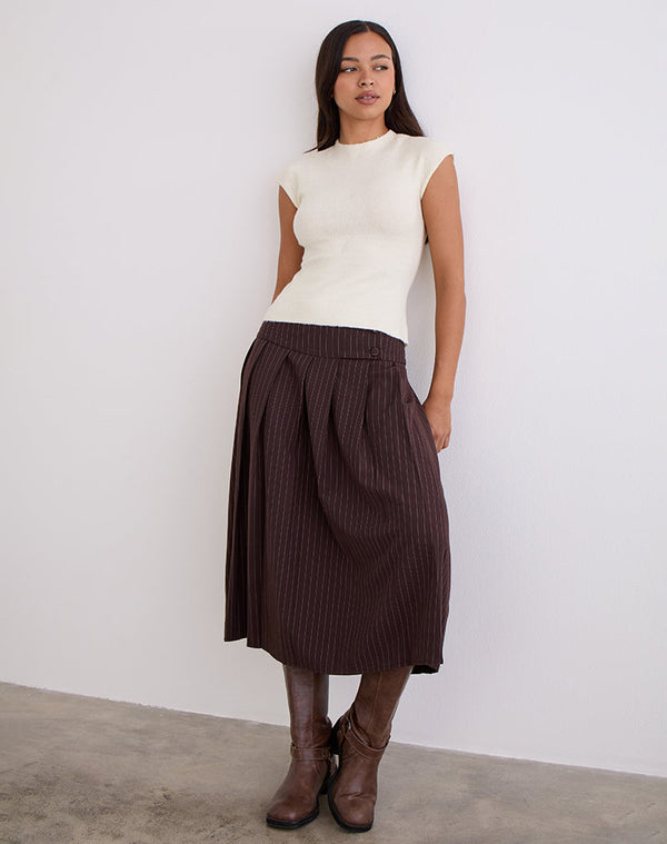 Motel Rocks Hanuva Top In Knit Cream