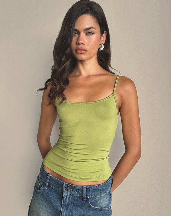 motel rocks Jasila Vest Top in Green