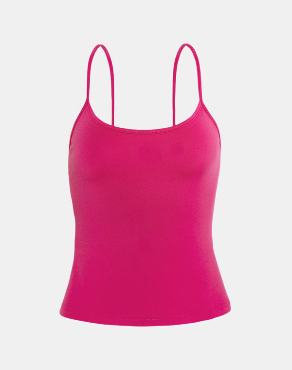 motel rocks Jasila Vest Top in Hot Pink