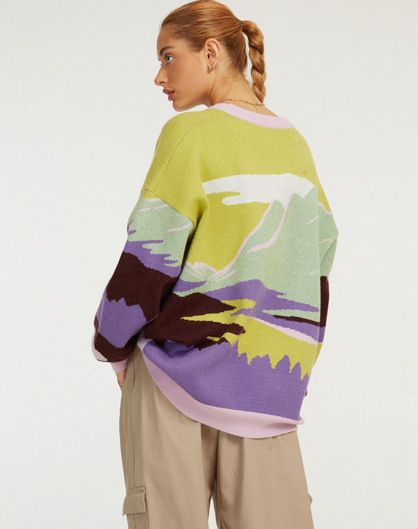 Motel Rocks Lulees Jumper In Landscape