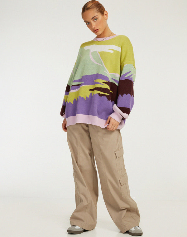 Motel Rocks Lulees Jumper In Landscape