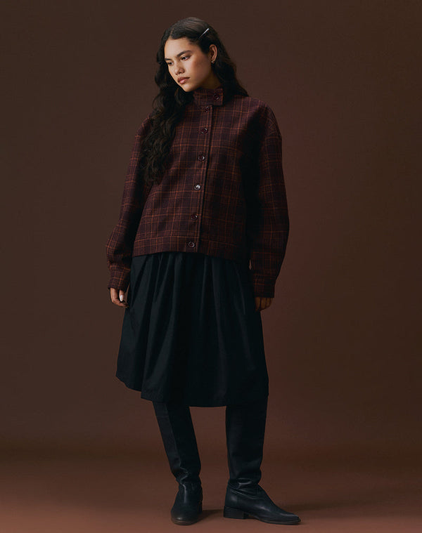 Motel Rocks Murphy Knee Length Skirt In Black