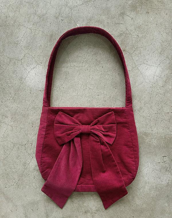 Motel Rocks Nagi Bag In Babycord Maroon