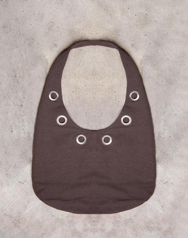 Motel Rocks Oru Shoulder Bag In Brown With Eyelets