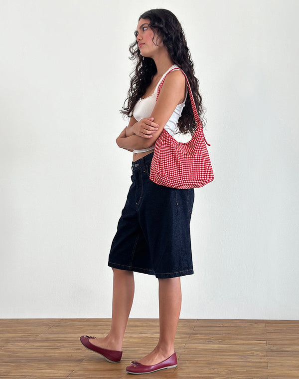 Motel Rocks Roscoe Bag In Red Gingham