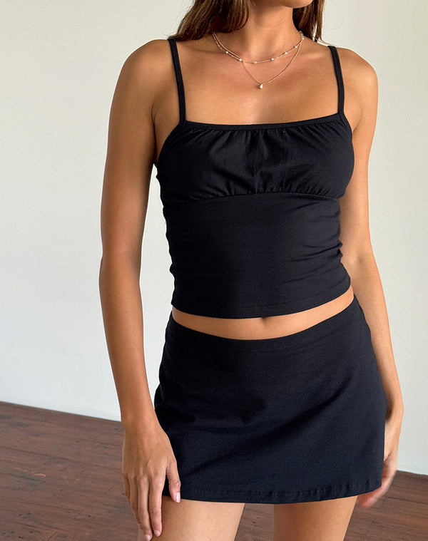 motel rocks Sasya Cami Top in Black