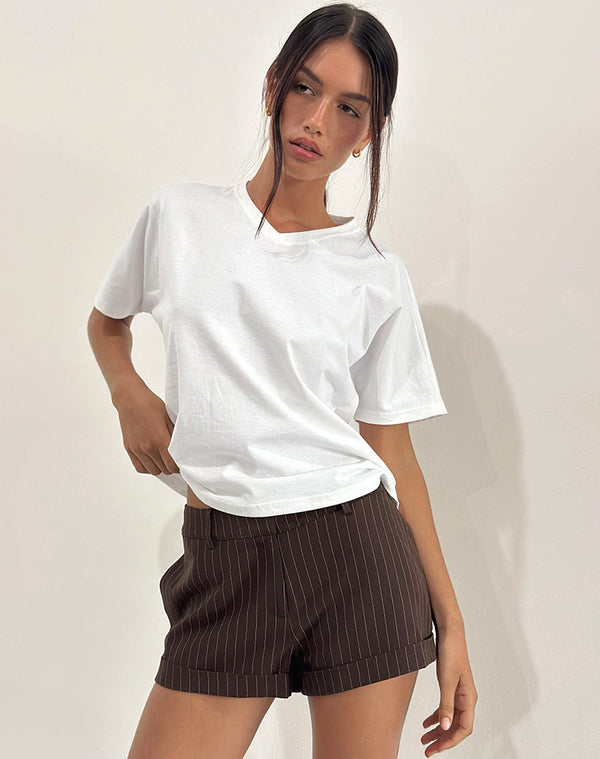 motel rocks Viman Top in Jersey Ivory