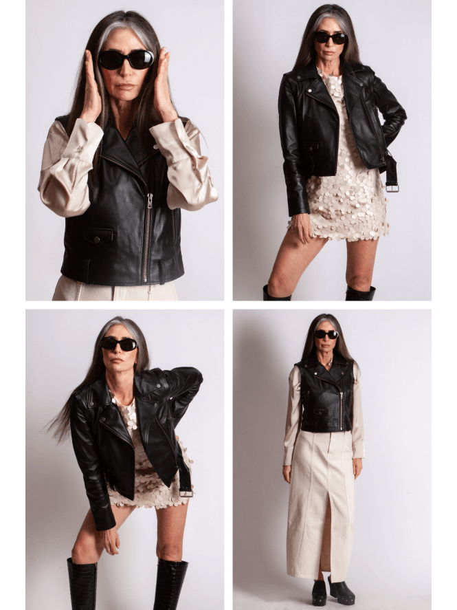 Muubaa 2-IN-1 Leather Biker