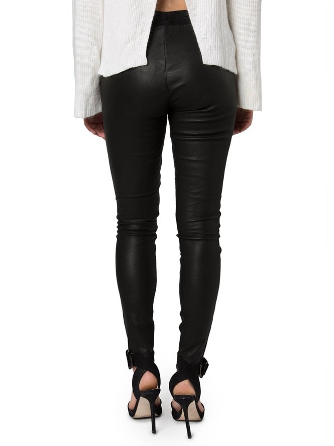 Muubaa Muubaa Cowley Stretch Black Leather Leggings