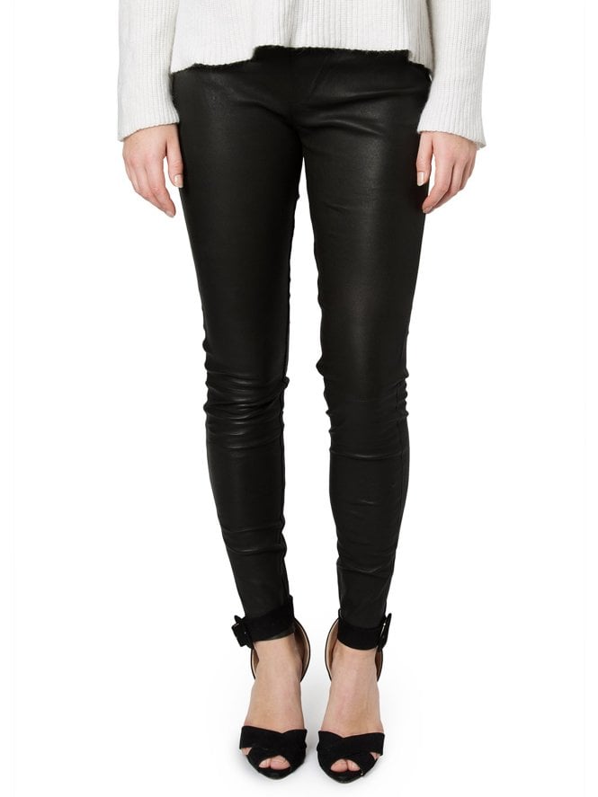 Muubaa Muubaa Cowley Stretch Black Leather Leggings