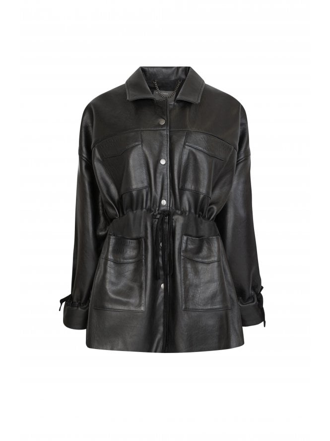 muubaa Muubaa Alep Drawstring Leather Jkt