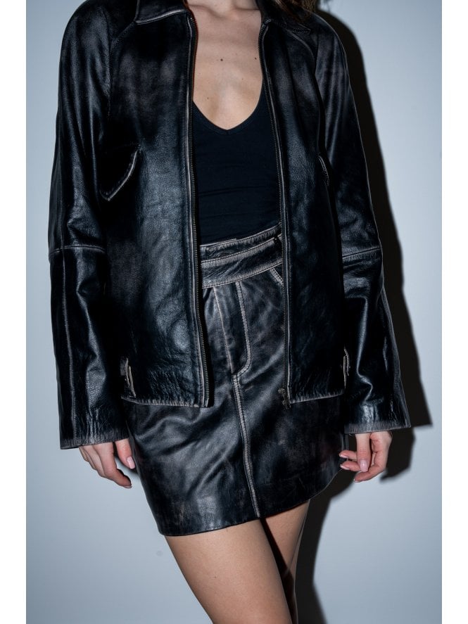 Muubaa Muubaa Amanda Leather Skirt
