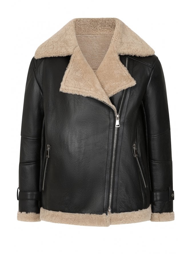 muubaa Muubaa Amelia Shearling Aviator Jacket