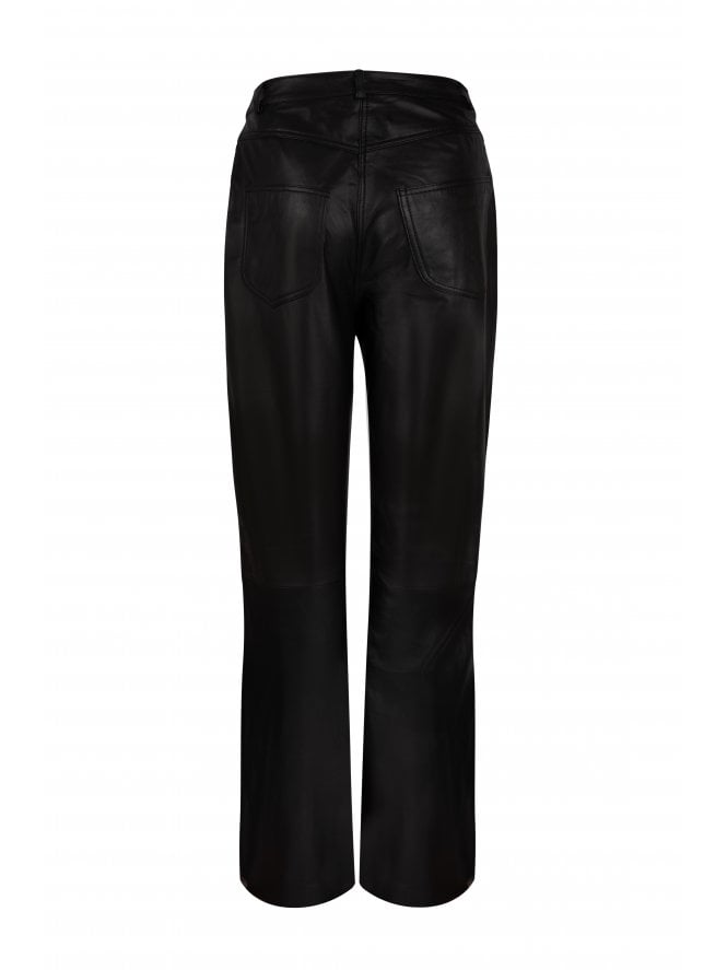 Muubaa Muubaa Amy Straight Leg Leather Jeans