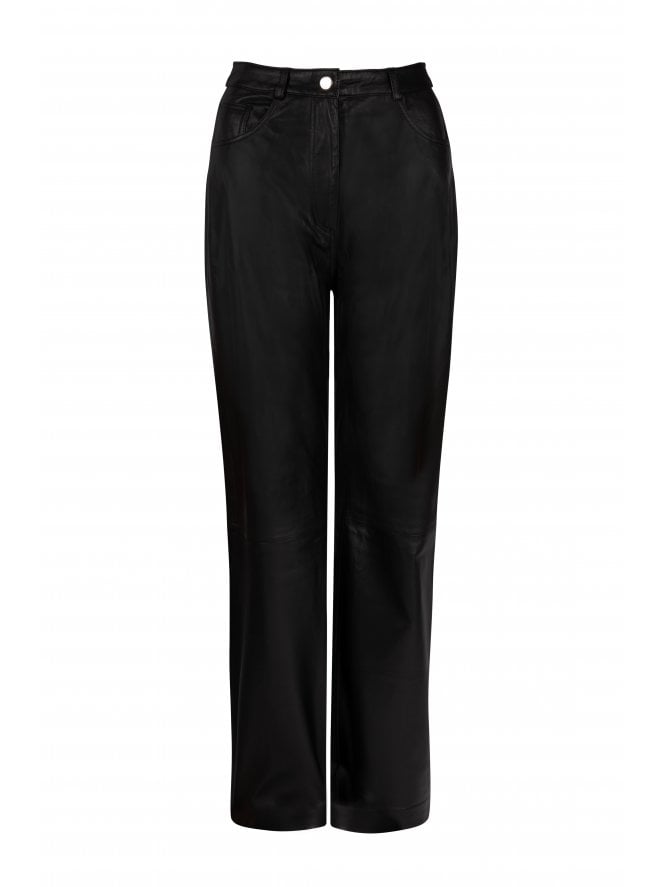 muubaa Muubaa Amy Straight Leg Leather Jeans