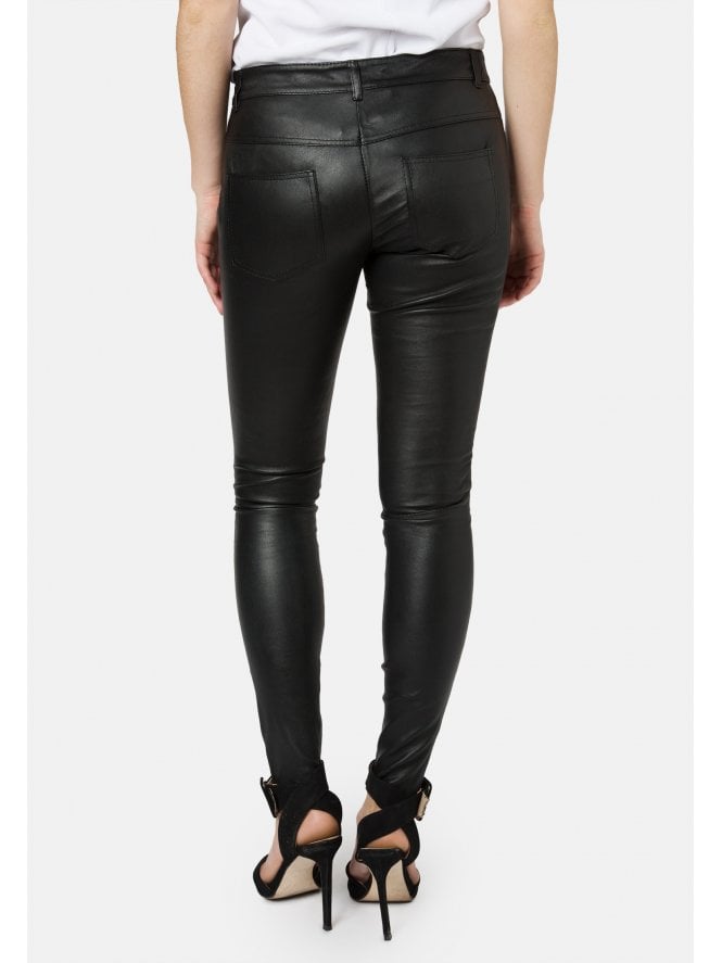Muubaa Muubaa Bandit 5 Pocket Leather Jean Stretch