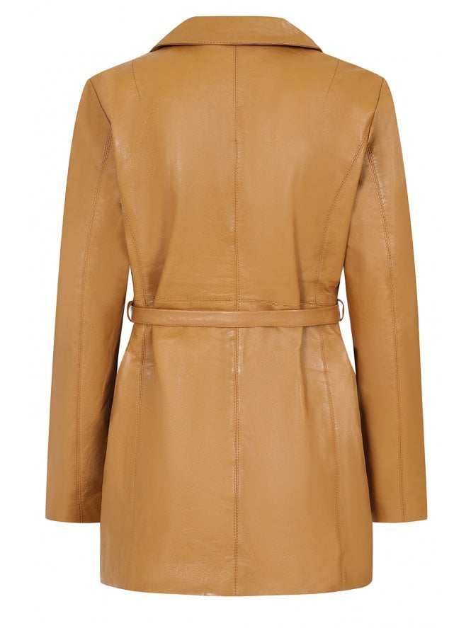 Muubaa Muubaa Blazer With Narrow Tie Belt