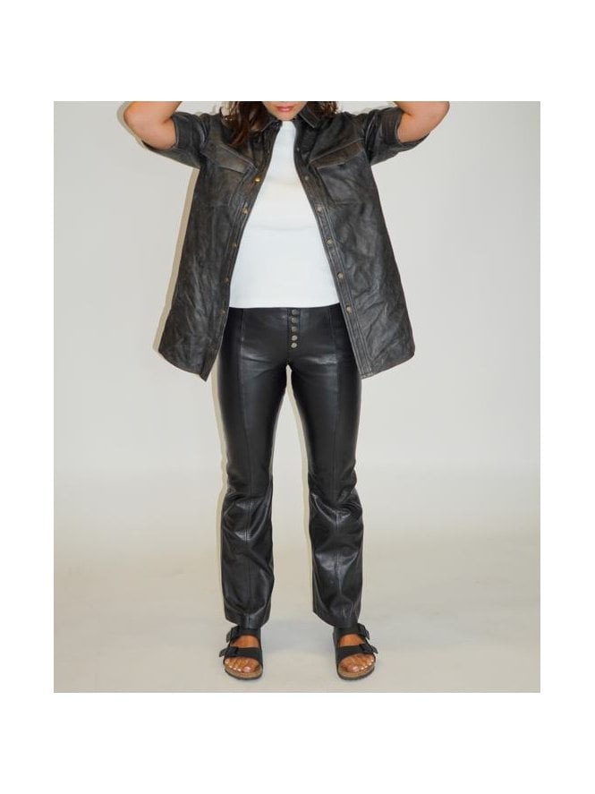 Muubaa Muubaa Buttoned Leather Shirt