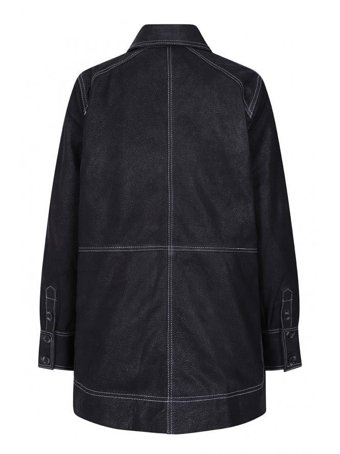 Muubaa Muubaa Conway Contrast Trim Shacket