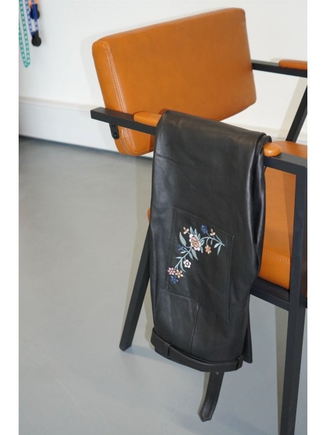 Muubaa Muubaa Dorothy Embroided Leather Trousers