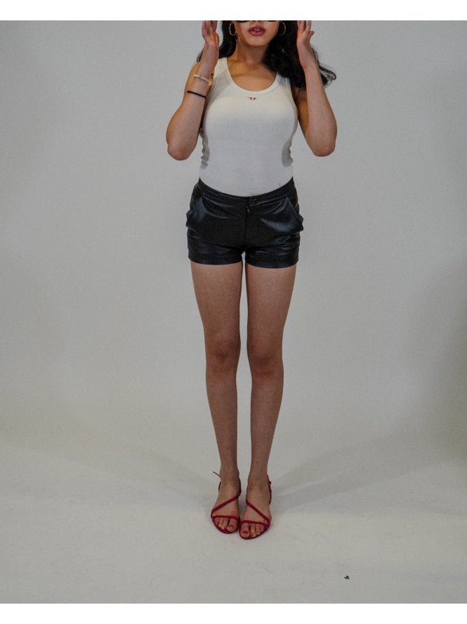 Muubaa Muubaa Front Zip Buttoned Shorts