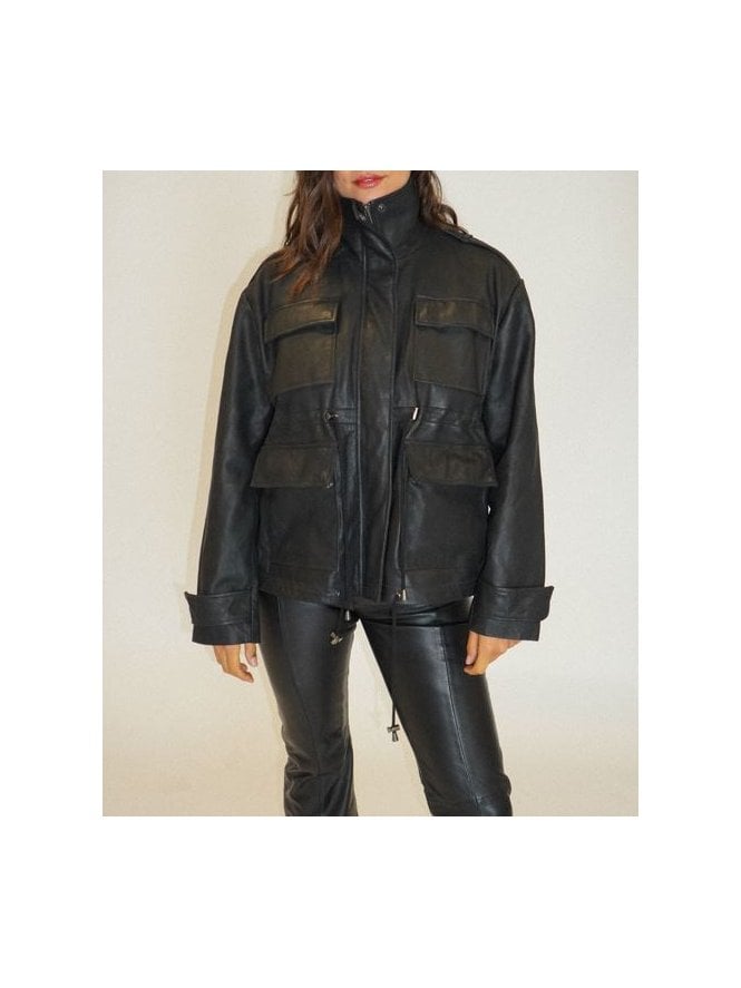 Muubaa Muubaa Funnel Neck Drawstring Jacket