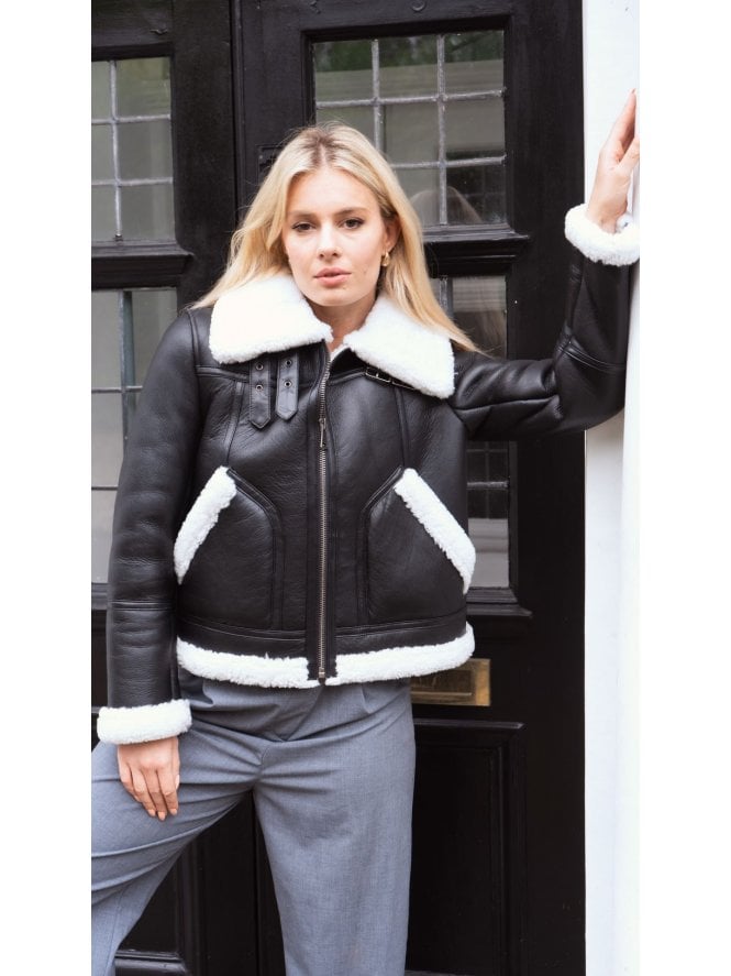 muubaa Muubaa Greta Shearling Bomber