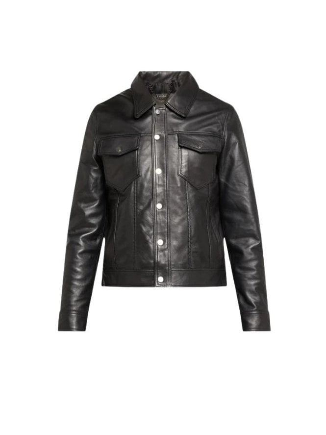 muubaa Muubaa Harry Leather Boxy Fit Trucker