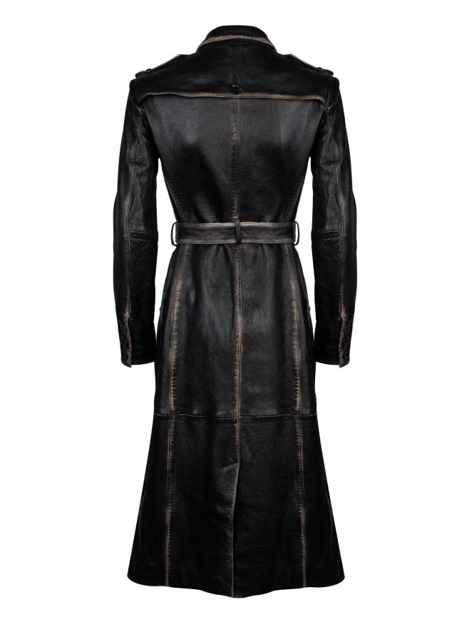 Muubaa Muubaa Inga Long Length Leather Trench