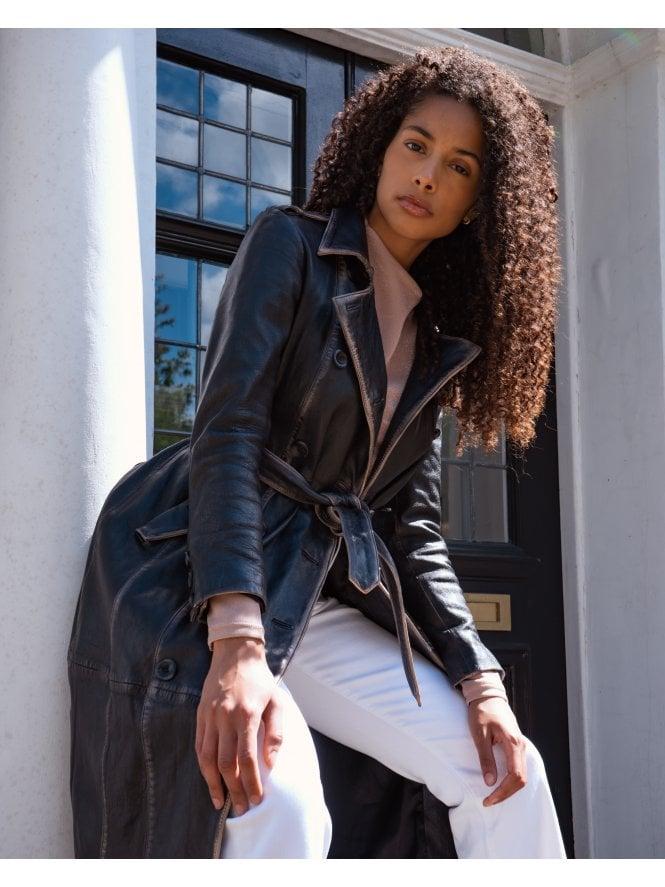 muubaa Muubaa Inga Long Length Leather Trench