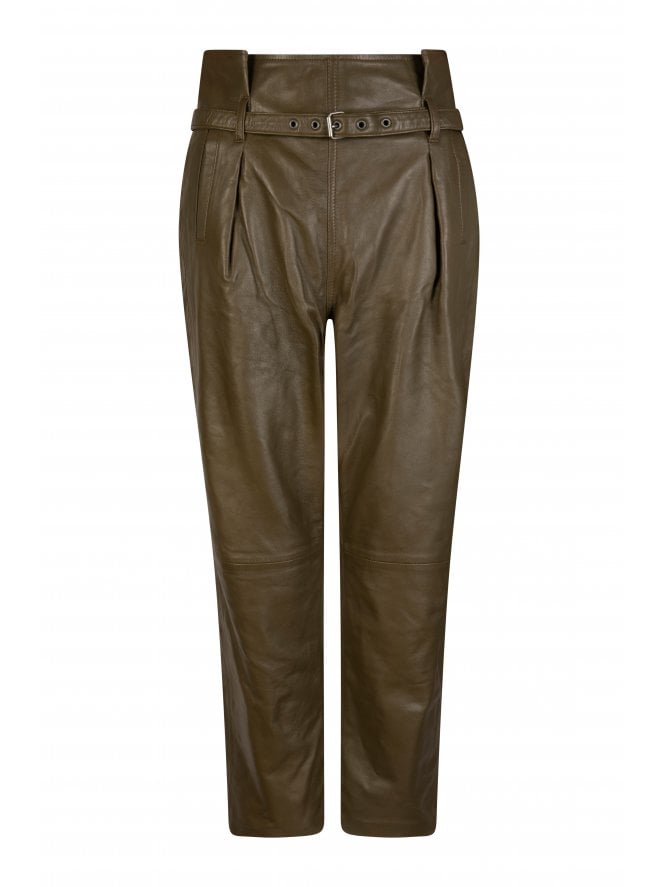 Muubaa Muubaa Islay Paper Bag Leather Trousers