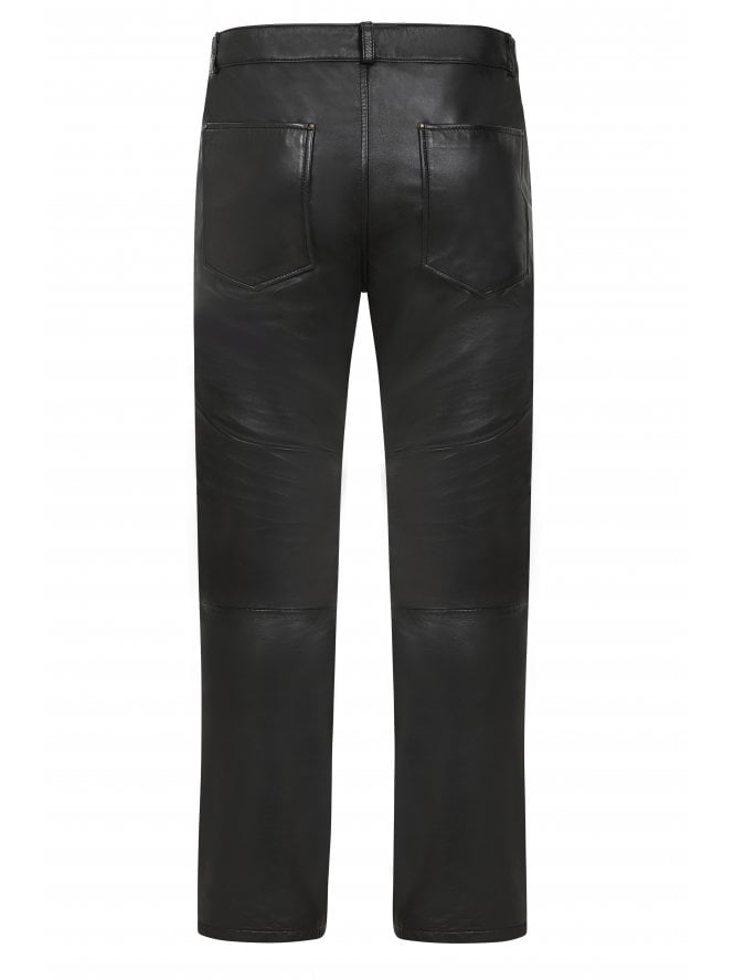 Muubaa Muubaa Jim High Rise Boot Cut Leather Jeans