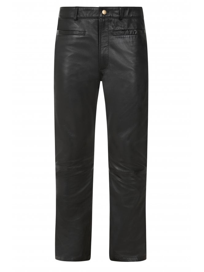 muubaa Muubaa Jim High Rise Boot Cut Leather Jeans