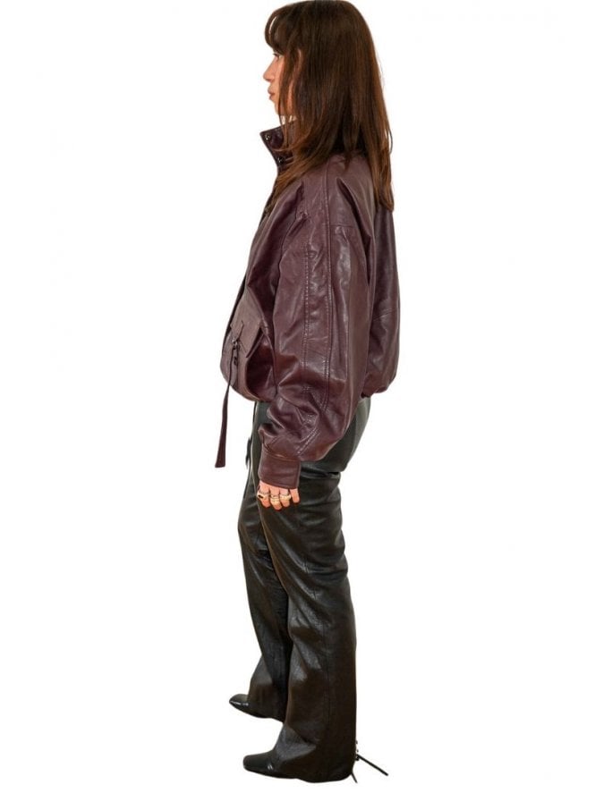 Muubaa Muubaa Leather Bomber Jacket