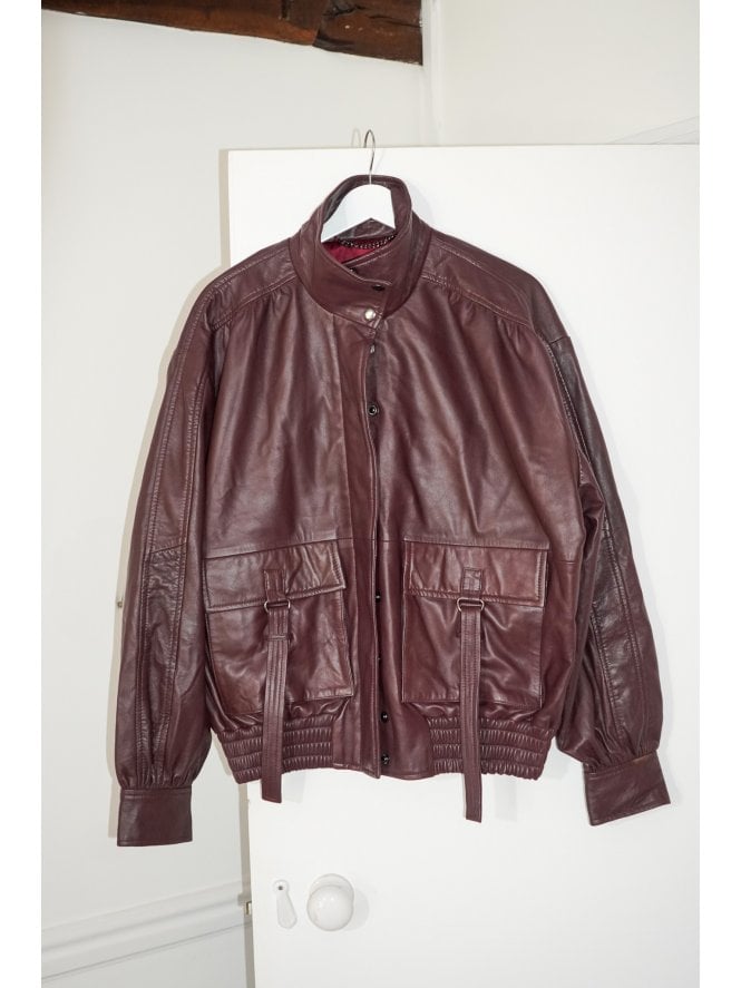 Muubaa Muubaa Leather Bomber Jacket
