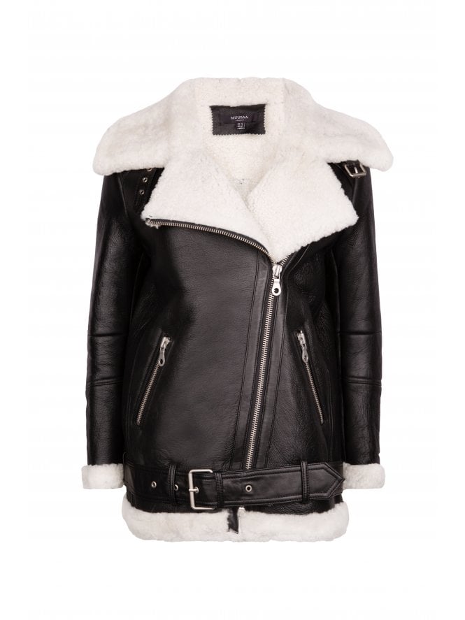 muubaa Muubaa Leather Finish Shearling