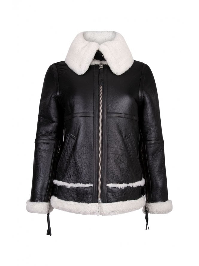 muubaa Muubaa Leather Finish Shearling