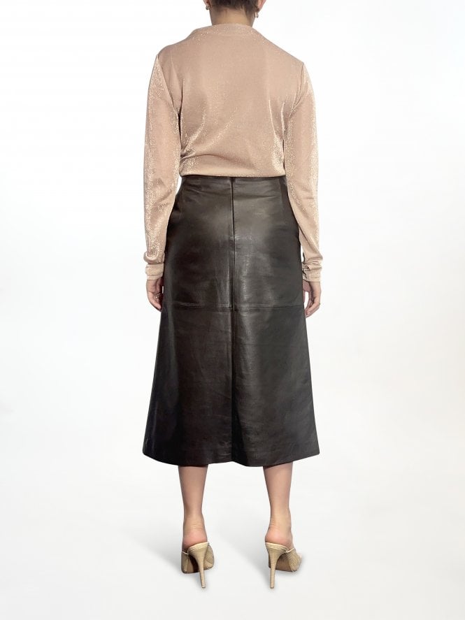 Muubaa Muubaa Mallory Midi Skirt With Front Split