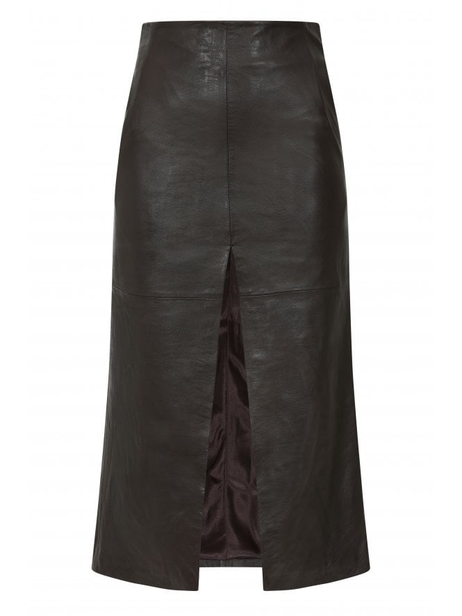 Muubaa Muubaa Mallory Midi Skirt With Front Split